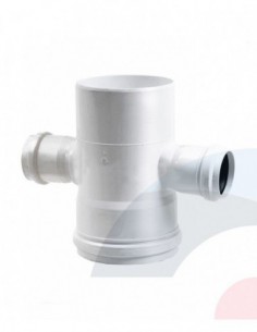 Tee Sanitario Blanco Doble