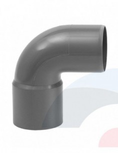 Codo 90° Sanitario Gris