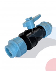 VALV. BOLA HDPE COMPR.